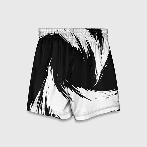 Детские шорты Lixiang - белые штрихи / 3D-принт – фото 2