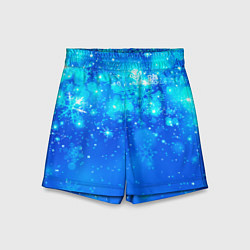 Шорты детские Морозное свечение, цвет: 3D-принт