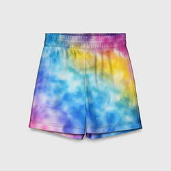 Шорты детские Радужный паттерн, цвет: 3D-принт