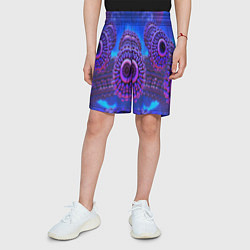 Шорты детские Абстракция оптическая, цвет: 3D-принт — фото 2