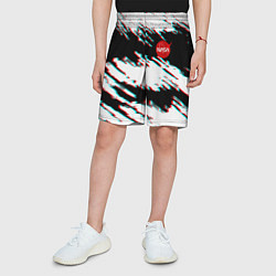 Шорты детские Nasa glitch color, цвет: 3D-принт — фото 2