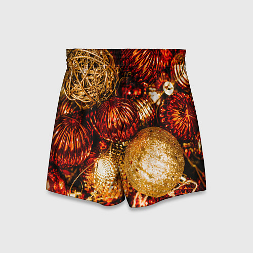 Детские шорты Новогоднее ёлочное украшение / 3D-принт – фото 2