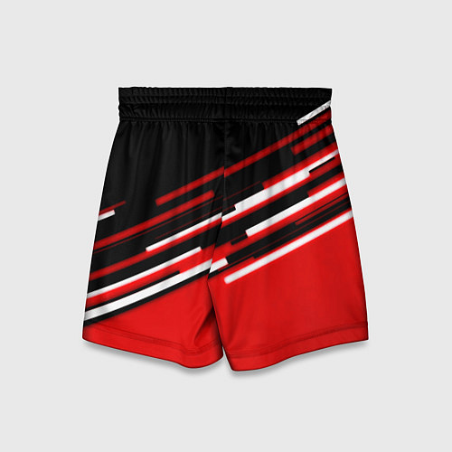 Детские шорты Ведьмак полосы геометрия / 3D-принт – фото 2