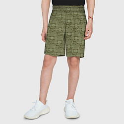 Шорты детские Плетёная сетка с кельтскими узлами, цвет: 3D-принт — фото 2