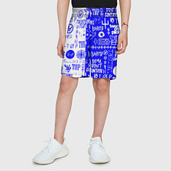 Шорты детские Twenty one pilots лого, цвет: 3D-принт — фото 2