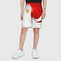 Шорты детские Россия - красный и белый, цвет: 3D-принт — фото 2