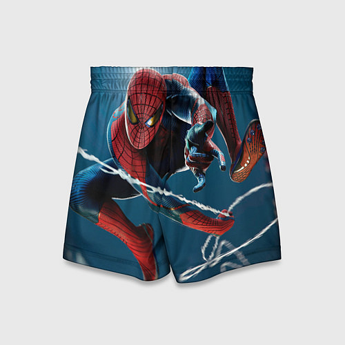 Детские шорты Спайдермен паутина / 3D-принт – фото 2