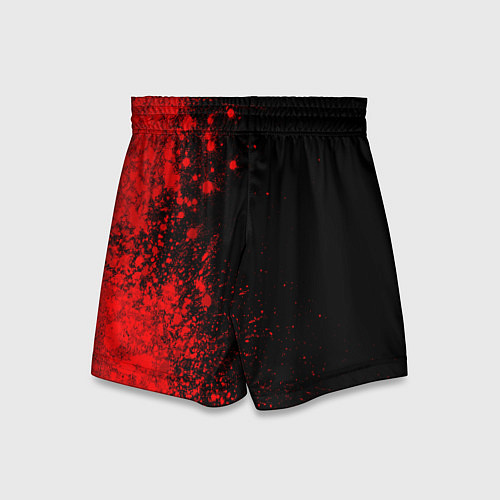 Детские шорты Atletico Madrid - red gradient по-вертикали / 3D-принт – фото 2