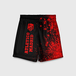 Детские шорты Atletico Madrid - red gradient по-вертикали