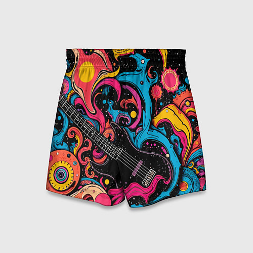 Детские шорты Psychedelic abstract guitar / 3D-принт – фото 2