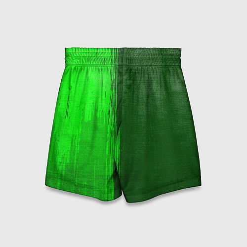 Детские шорты Juventus - green gradient по-вертикали / 3D-принт – фото 2