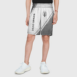 Шорты детские Dead Space - white gradient вертикально, цвет: 3D-принт — фото 2