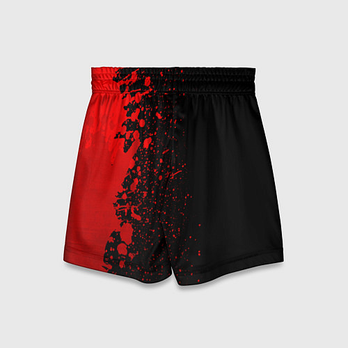 Детские шорты Minecraft - red gradient по-вертикали / 3D-принт – фото 2