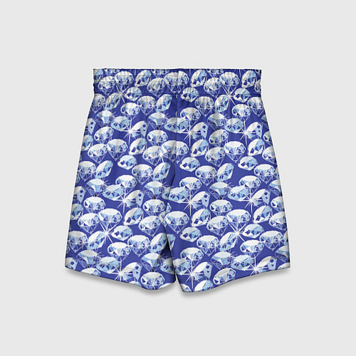 Детские шорты Голубые бриллианты / 3D-принт – фото 2