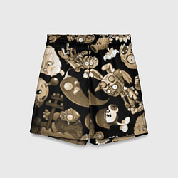 Шорты детские Растения против зомби в бежевом цвете, цвет: 3D-принт