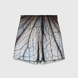 Шорты детские Прожилки растения, цвет: 3D-принт