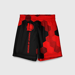 Шорты детские League of Legends - red gradient по-вертикали, цвет: 3D-принт
