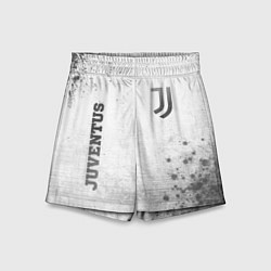 Шорты детские Juventus - white gradient вертикально, цвет: 3D-принт