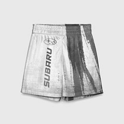 Шорты детские Subaru - white gradient по-вертикали, цвет: 3D-принт