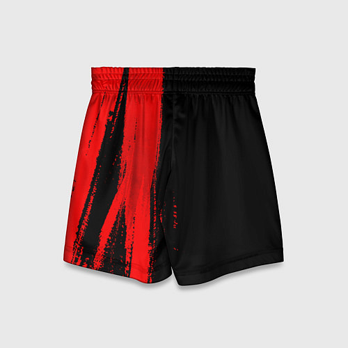 Детские шорты Manchester City - red gradient по-вертикали / 3D-принт – фото 2