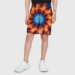 Шорты детские Фрактальная узорная абстракция, цвет: 3D-принт — фото 2