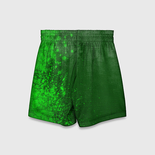 Детские шорты Ford - green gradient по-вертикали / 3D-принт – фото 2