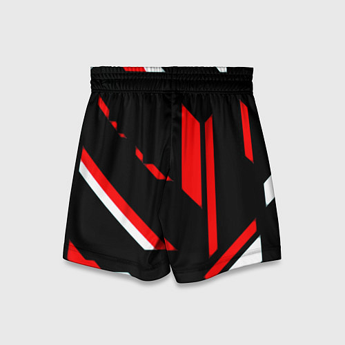 Детские шорты Nirvana текстура полосы / 3D-принт – фото 2