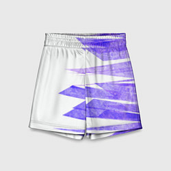 Шорты детские Color white purple, цвет: 3D-принт