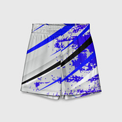 Шорты детские Color white blue, цвет: 3D-принт