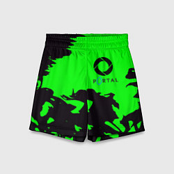 Шорты детские Portal черный дым, цвет: 3D-принт