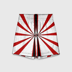 Детские шорты Красно-белая мишень