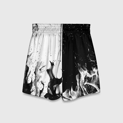 Детские шорты BMW black fire / 3D-принт – фото 2