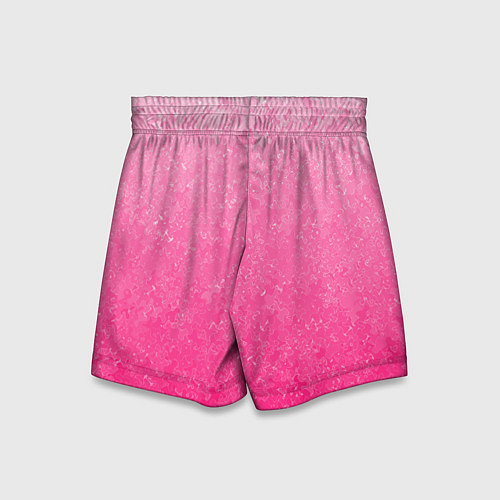 Детские шорты Розовый градиент с узором / 3D-принт – фото 2