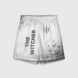 Шорты детские The Witcher - white gradient вертикально, цвет: 3D-принт