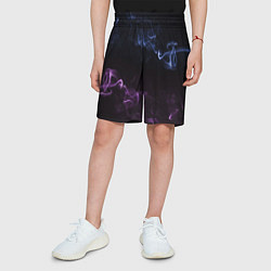 Шорты детские Color black blue pink, цвет: 3D-принт — фото 2