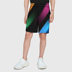 Шорты детские Multicoloured, цвет: 3D-принт — фото 2