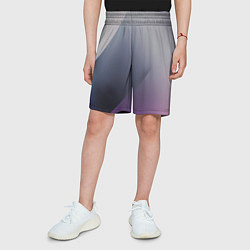 Шорты детские Color grey with stripes, цвет: 3D-принт — фото 2