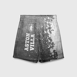 Детские шорты Aston Villa - grey gradient по-вертикали