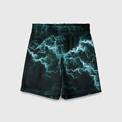 Детские шорты Lightning light blue line