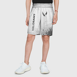 Шорты детские Valorant - white gradient вертикально, цвет: 3D-принт — фото 2