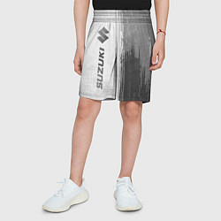 Шорты детские Suzuki - white gradient по-вертикали, цвет: 3D-принт — фото 2