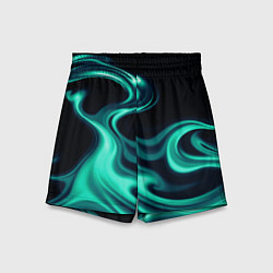 Детские шорты Color turquoise black