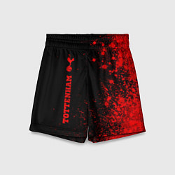 Детские шорты Tottenham - red gradient по-вертикали