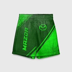 Шорты детские Mazda - green gradient вертикально, цвет: 3D-принт