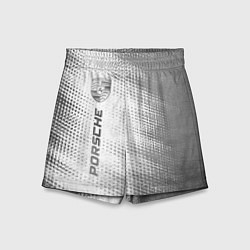 Шорты детские Porsche - white gradient по-вертикали, цвет: 3D-принт