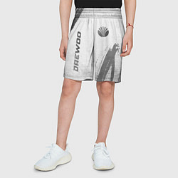 Шорты детские Daewoo - white gradient вертикально, цвет: 3D-принт — фото 2