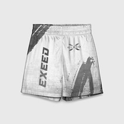 Шорты детские Exeed - white gradient вертикально, цвет: 3D-принт
