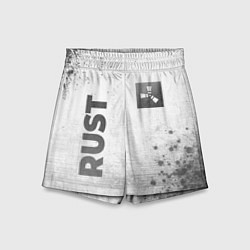 Шорты детские Rust - white gradient вертикально, цвет: 3D-принт