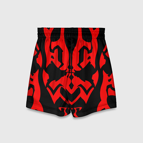 Детские шорты Лицо Дарт Мола / 3D-принт – фото 2