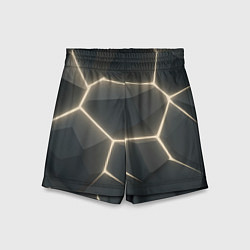 Шорты детские Объемные серые плиты, цвет: 3D-принт